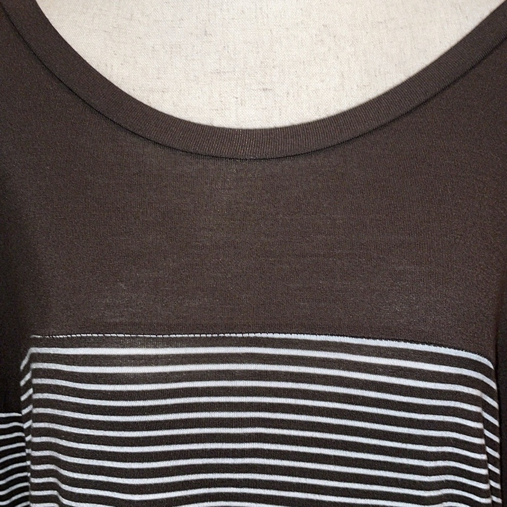 ZENANA OUTFITTERS TRENDY AUTUMNAL STRIPED TOP Sz. MD. - Picture 6 of 13